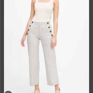 Banana Republic Petite Slim Wide-Leg Cropped Sailor Pant 4P